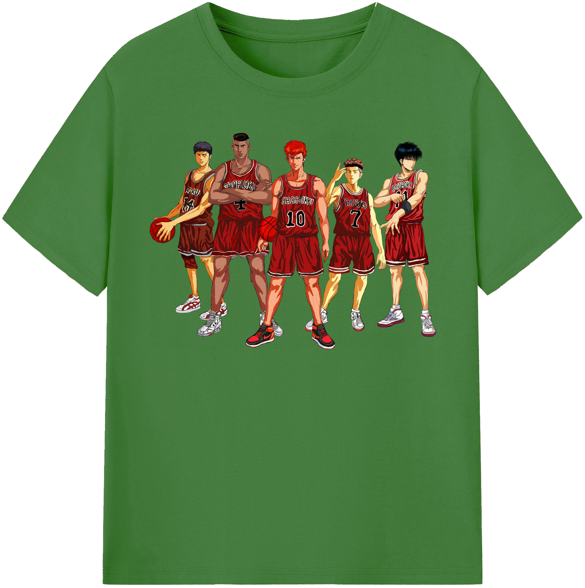 （画像用） SLAM DUNK／スラムダンク レディースカジュアルプリントTシャツ（綿100％）